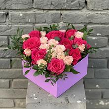 Цветочная композиция из Розы в коробке в Старой Кулатке