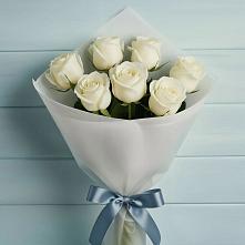 Букет 7 Белых роз Эдлесс Лав #REPLACE_PRED# Старой Кулатке