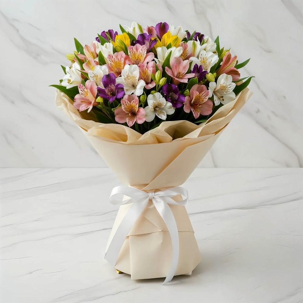 Букет цветов из: Альстромерии в Старой Кулатке