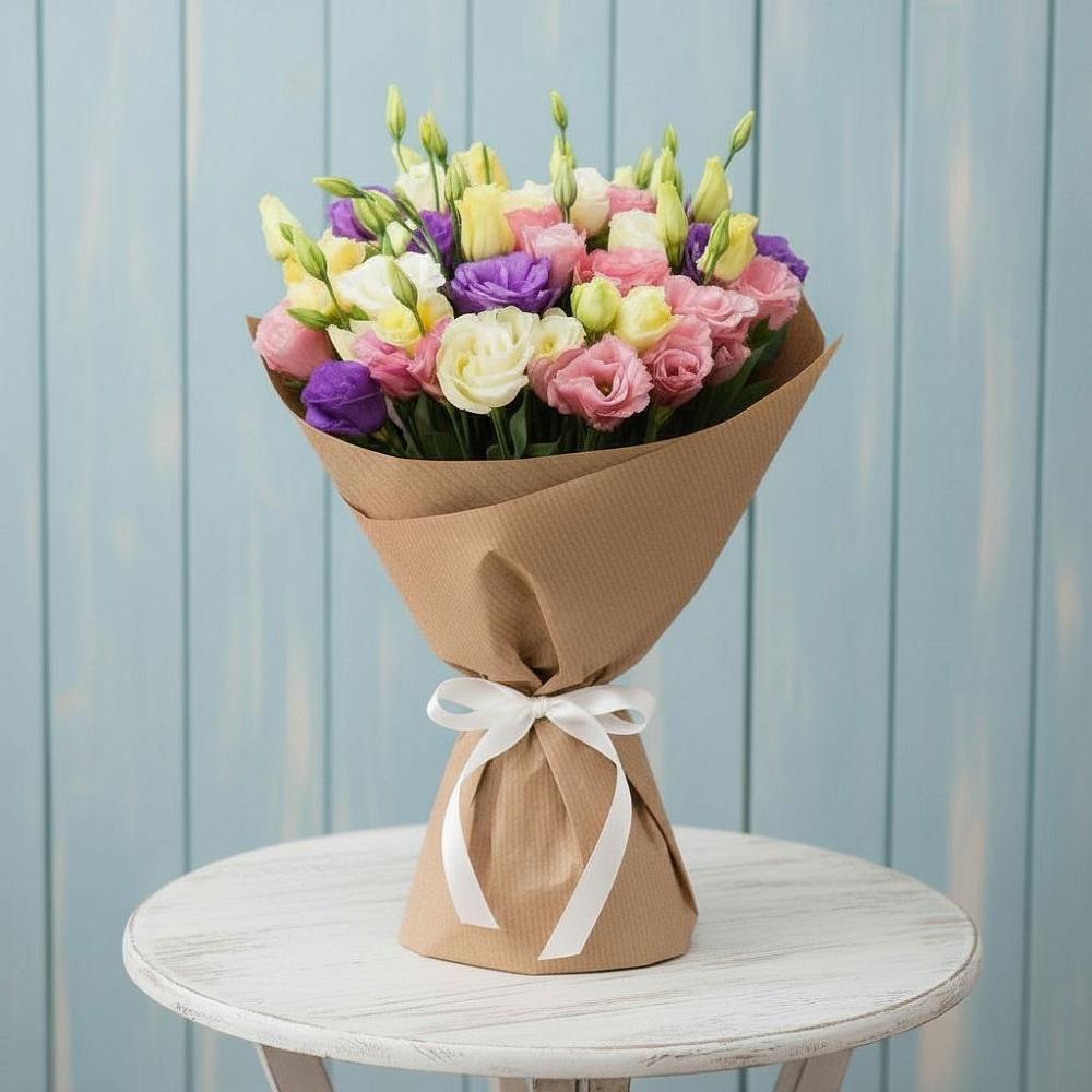 Букет цветов из: Лизиантусы в Старой Кулатке