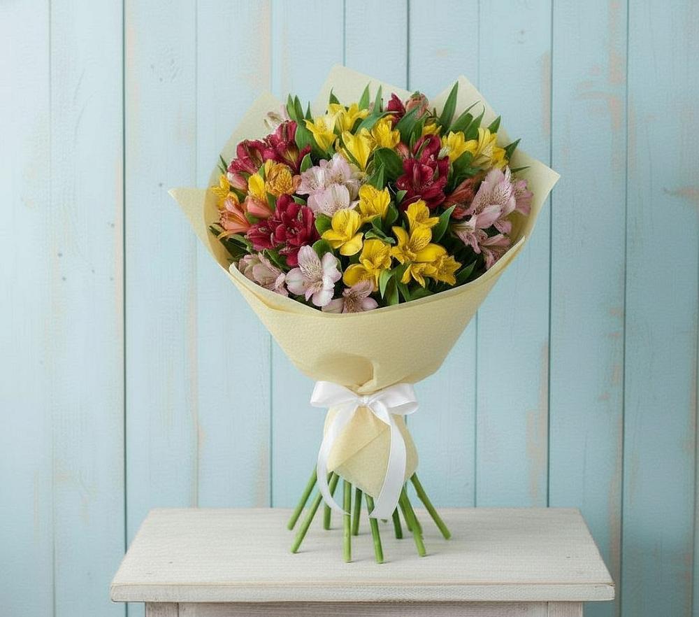 Букет цветов из: Альстромерии в Старой Кулатке
