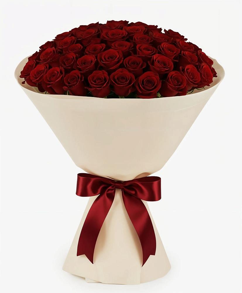 Букет 101 Бордовая роза Блэк Бакарра в Старой Кулатке