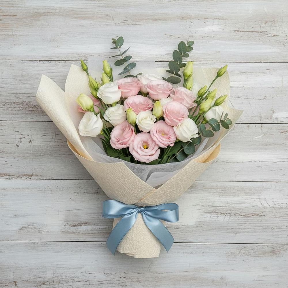 Букет цветов из: Лизиантусы в Старой Кулатке